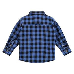 Boys Royal Blue Button Up