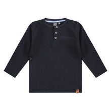 Load image into Gallery viewer, Boys Navy Blue Long Sleeve Tee
