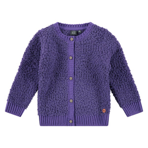 Girls Purple Cardigan