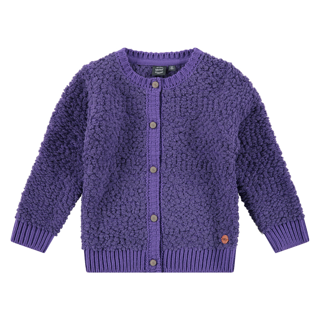 Girls Purple Cardigan