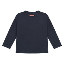 Load image into Gallery viewer, Navy Peacock Long Sleeve Top
