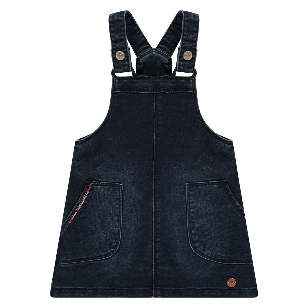 Indigo Denim Overall Dress