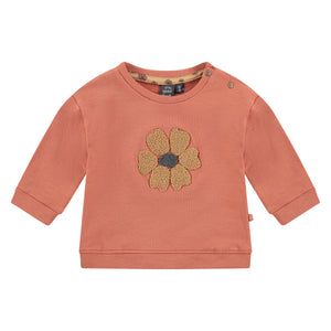 Embroidered Flower Sweatshirt