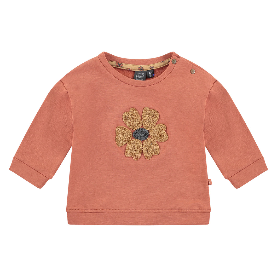 Embroidered Flower Sweatshirt