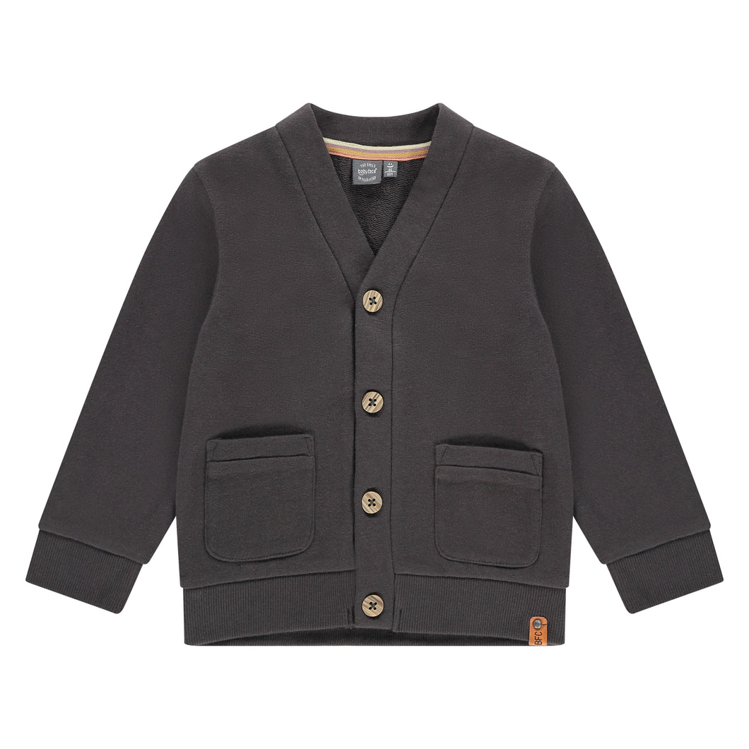 Boys Dark Grey Cardigan