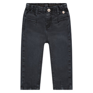 Girls Black Denim Pants