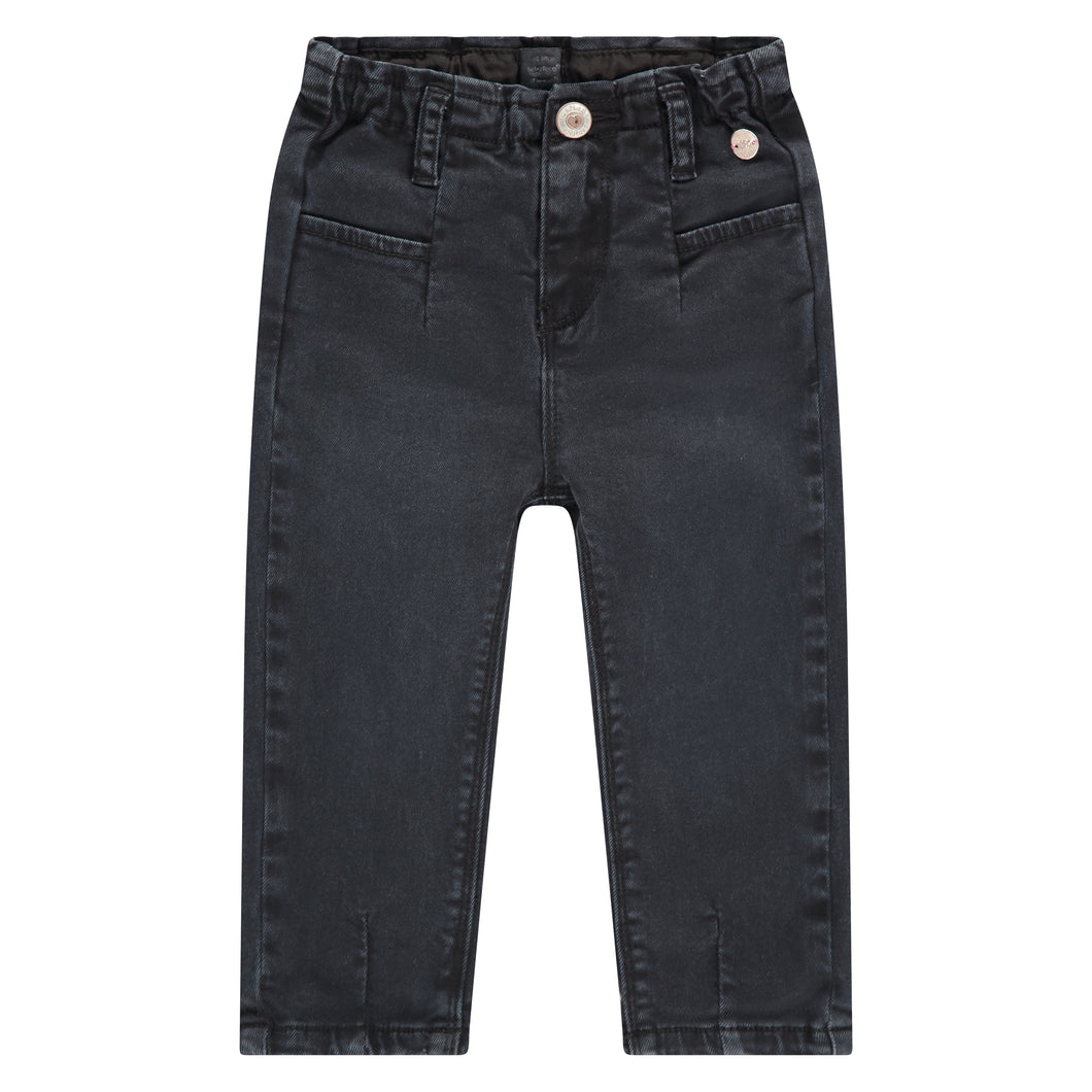 Girls Black Denim Pants