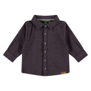 Baby Boys Dark Royal Button Up