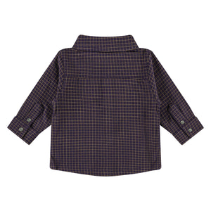 Baby Boys Dark Royal Button Up