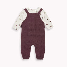 Load image into Gallery viewer, Huckleberry Knit Overall Set
