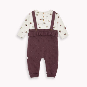 Huckleberry Knit Overall Set