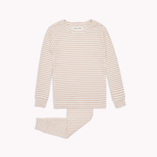 Load image into Gallery viewer, Striped Ribbed PJ Set
