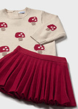 Load image into Gallery viewer, Baby Pleated Skirt and Sweater Set
