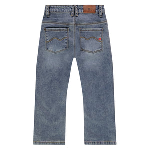 Mid Blue Straight Leg Denim
