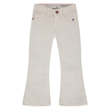 Load image into Gallery viewer, Flared Ivory Denim Pants
