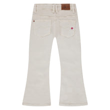 Load image into Gallery viewer, Flared Ivory Denim Pants
