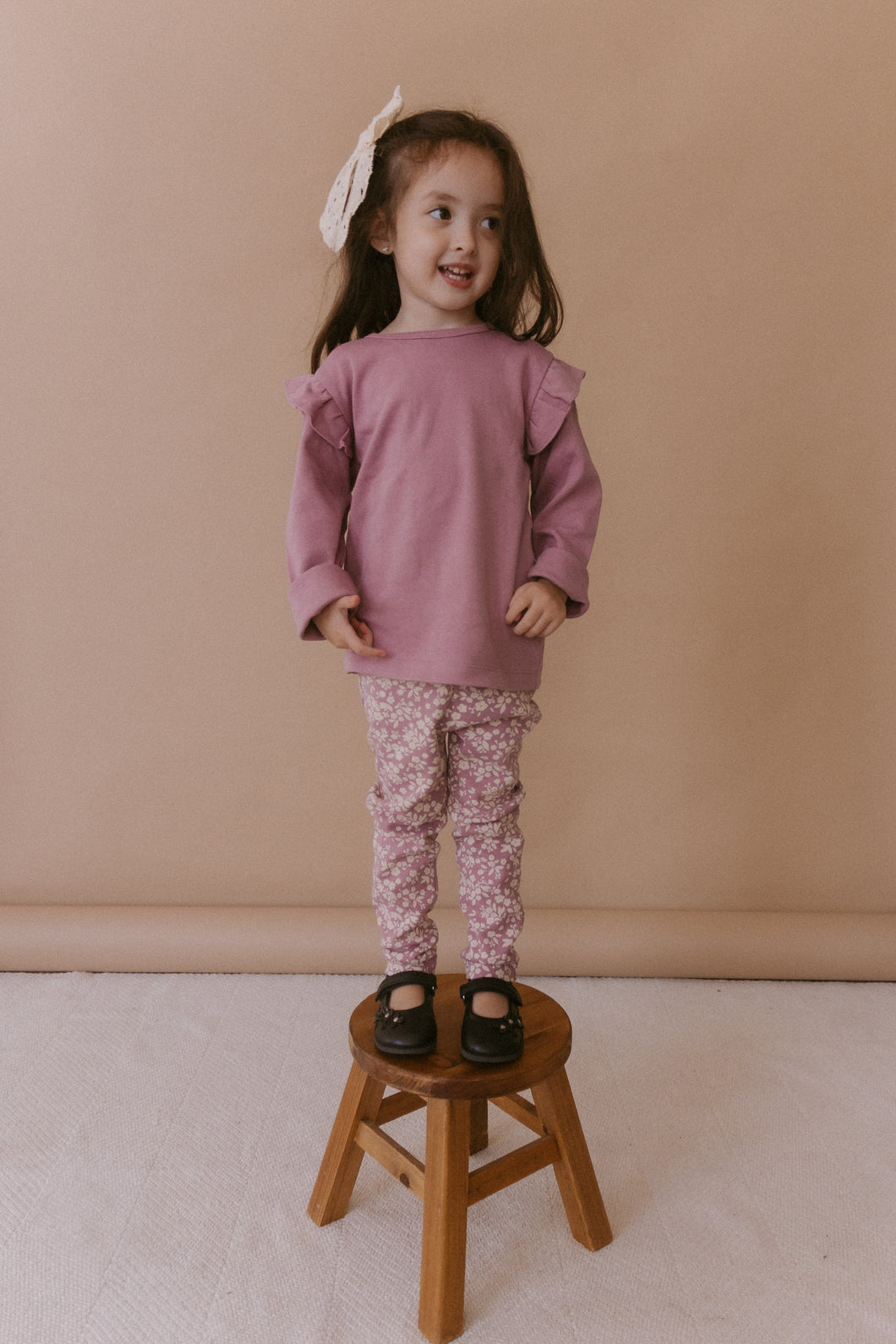 Solid Top & flower Pant