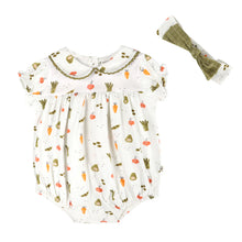 Load image into Gallery viewer, Veggies Romper and Headband
