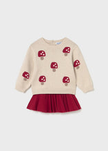 Load image into Gallery viewer, Baby Pleated Skirt and Sweater Set
