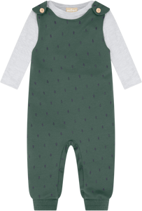 Trees Overall and Shirt Set