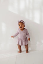 Load image into Gallery viewer, Lil Sis Bodysuit Dress Set w/ Bow
