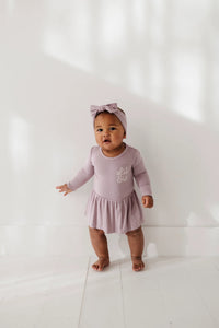 Lil Sis Bodysuit Dress Set w/ Bow