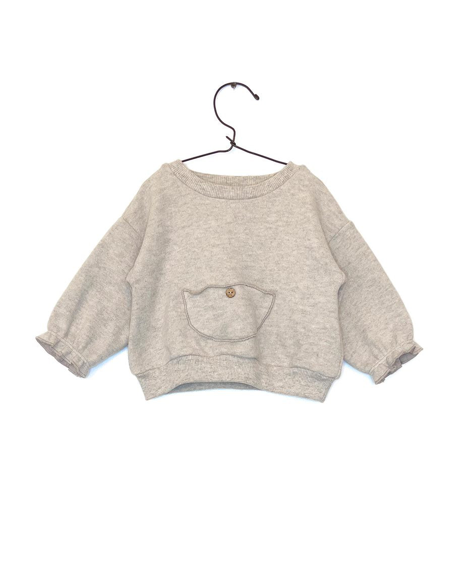 Jersey Sweater with Front Pocket