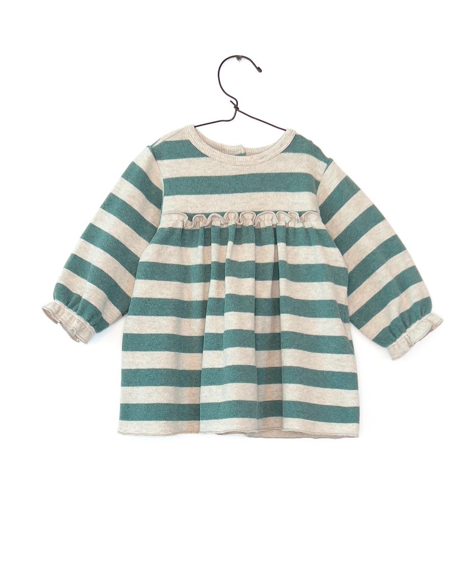Jersey Striped Long Sleeve Dress