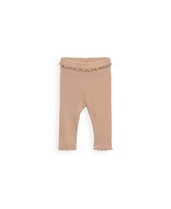 Ribbed Ruffle Leggings