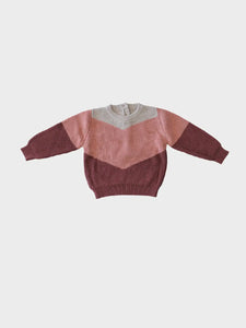 Knit Sweater in Berry