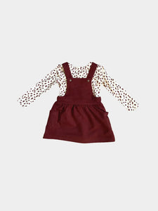 Girls Maroon Jumper Set