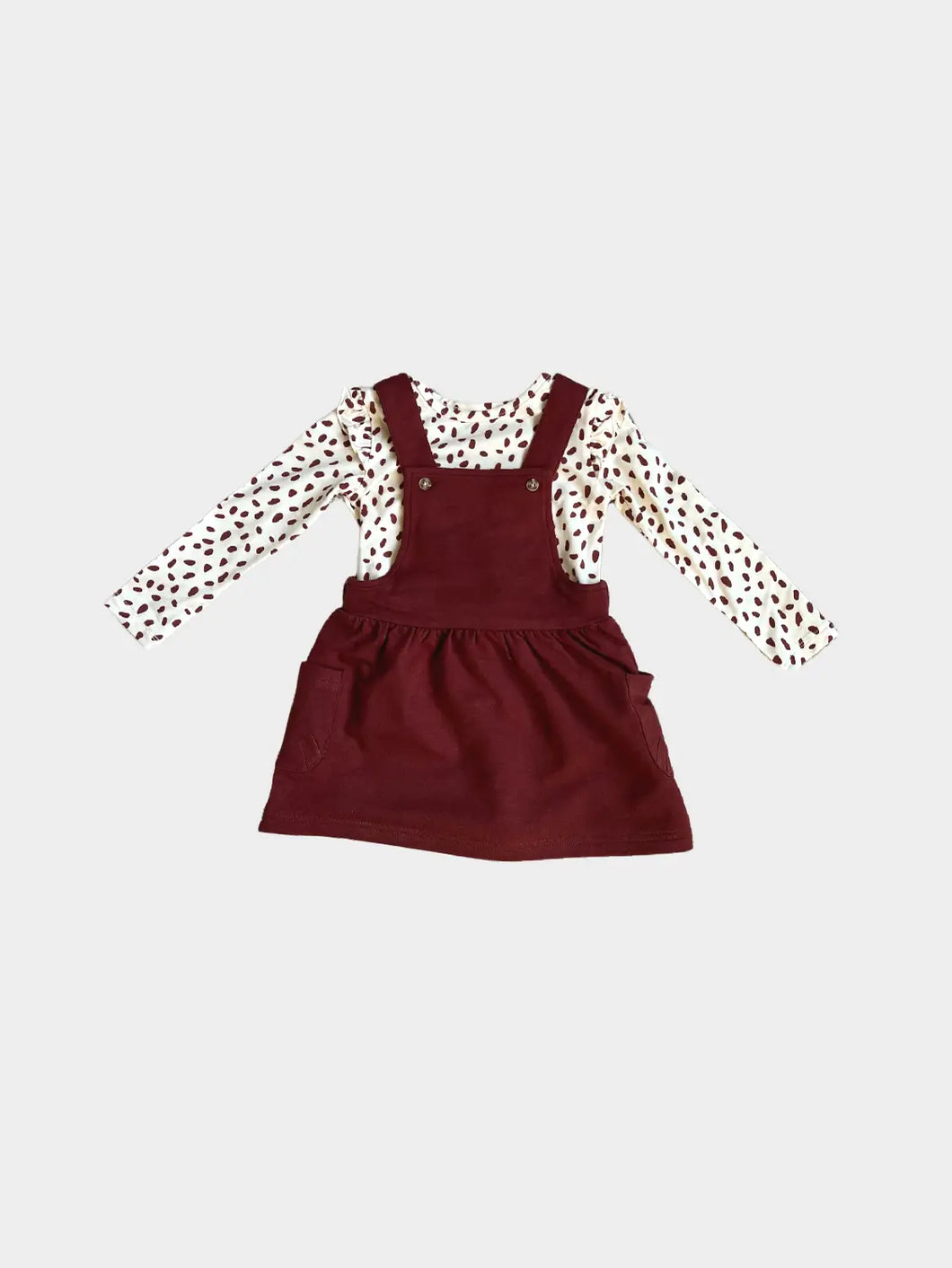 Girls Maroon Jumper Set