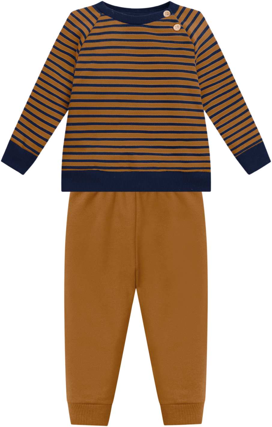 Navy Stripe Baby Boy Set