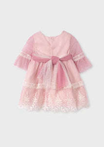 Baby Pink Tulle Plumeti Dress