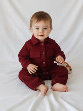 Load image into Gallery viewer, Red Corduroy Jumpsuit

