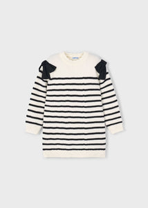 Black Striped Sweater Dress