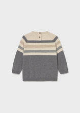 Load image into Gallery viewer, Grey/Beige Striped Sweater
