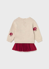 Load image into Gallery viewer, Baby Pleated Skirt and Sweater Set
