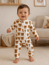 Load image into Gallery viewer, Baby Bear Zipper Romper
