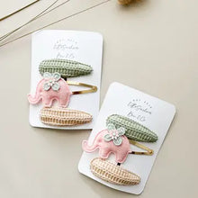 Load image into Gallery viewer, Elephant Crochet Clips
