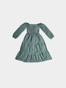 Maxi Ruffle Pine Dress