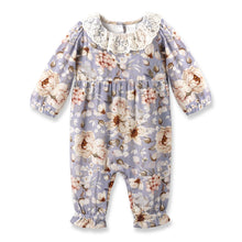 Load image into Gallery viewer, Blue Floral Romper
