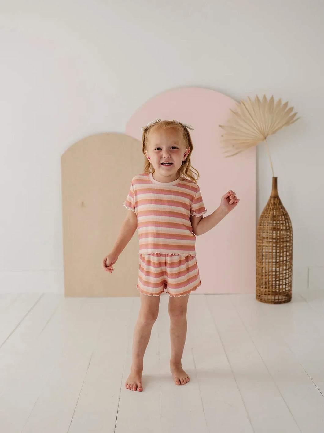 Tropical Stripe Outfit Set