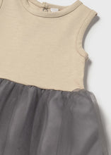 Load image into Gallery viewer, Grey Tulle Dress Sweater Set
