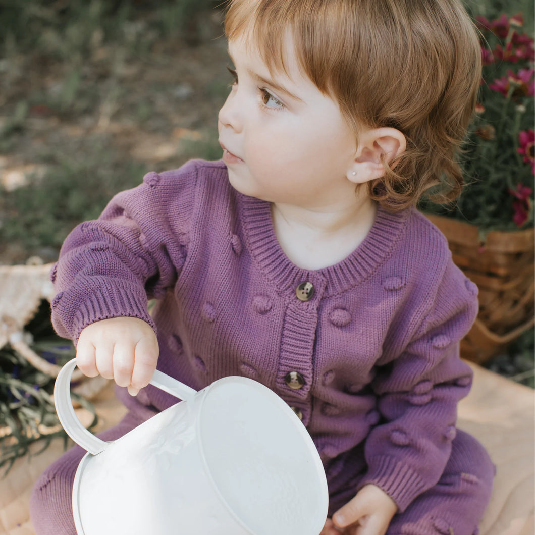 Plum Knit Cardigan