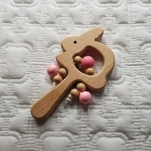 Load image into Gallery viewer, Wooden Bunny Rattle
