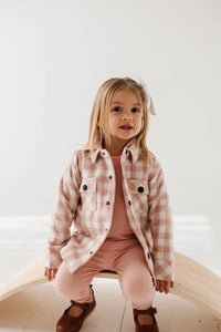 Pink Hooded Shacket