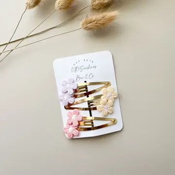 Double Flower Clips