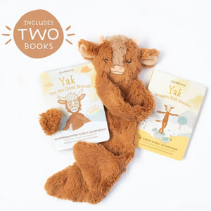 Yak's Self-Acceptance Plush Snuggler Set - with 2 Books