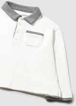 Load image into Gallery viewer, Baby Boy White/Grey Polo
